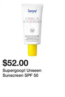 Sephora Supergoop! Unseen Sunscreen SPF 50 offer
