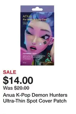 Sephora Anua K-Pop Demon Hunters Ultra-Thin Spot Cover Patch offer
