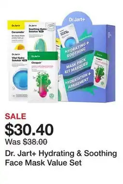 Sephora Dr. Jart+ Hydrating & Soothing Face Mask Value Set offer