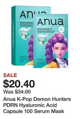 Sephora Anua K-Pop Demon Hunters PDRN Hyaluronic Acid Capsule 100 Serum Mask offer