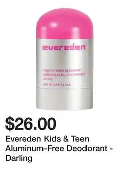Sephora Evereden Kids & Teen Aluminum-Free Deodorant - Darling offer