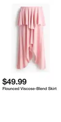 H&M Flounced Viscose-Blend Skirt offer