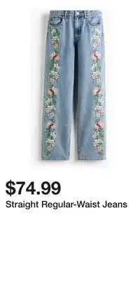 H&M Straight Regular-Waist Jeans offer