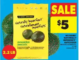 Real Canadian Superstore NO NAME NATURALLY IMPERFECT AVOCADOS, 2.2 LB offer