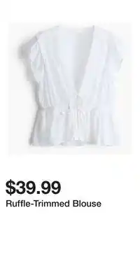 H&M Ruffle-Trimmed Blouse offer
