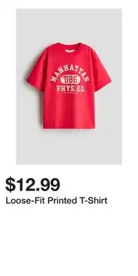 H&M Loose-Fit Printed T-Shirt offer