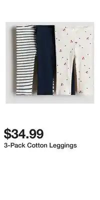 H&M 3-Pack Cotton Leggings offer