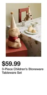 H&M 3-Piece Children's Stoneware Tableware Set offer