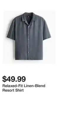 H&M Relaxed-Fit Linen-Blend Resort Shirt offer