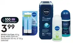 Sobeys NIVEA Lip Care offer