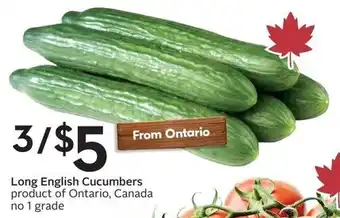 Sobeys Long English Cucumbers offer