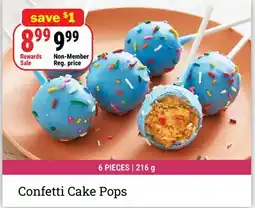 M & M Food Market Confetti Cake Pops offer