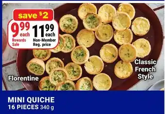M & M Food Market Mini Quiche Florentine offer
