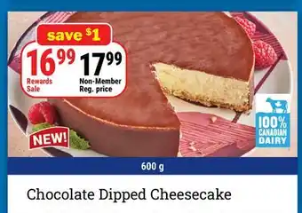 M & M Food Market Chocolate Dipped Cheesecake offer