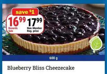 M & M Food Market Blueberry Bliss Cheezecake offer