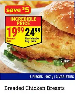 M & M Food Market Crispy Breaded Chicken Breasts offer