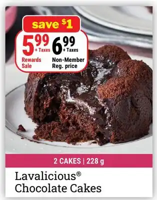 M & M Food Market Lavalicious Chocolate Cakes offer