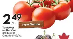 Sobeys Tomatoes on the Vine offer