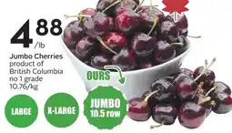 Sobeys Jumbo Cherries offer