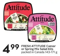Sobeys FRESH ATTITUDE Caesar or Spring Mix Salad Kits offer