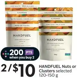 Sobeys HANDFUEL Nuts or Clusters offer