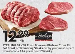 Sobeys STERLING SILVER Fresh Boneless Blade offer