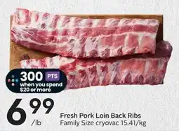 Sobeys Fresh Pork Loin Back Ribs offer
