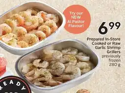 Sobeys Prepared In-Store Cooked or Raw Garlic Shrimp Grillers offer