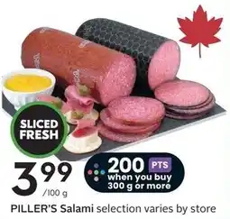Sobeys PILLER'S Salami offer