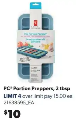 Real Canadian Superstore PC Portion Preppers, 2 tbsp offer