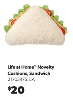 Real Canadian Superstore Life at Home Novelty Cushions, Sandwich offer