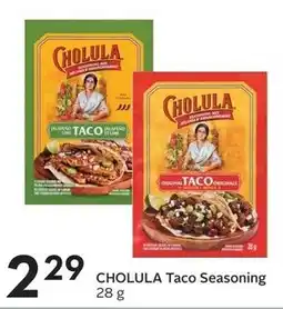 Sobeys CHOLULA Taco Seasoning offer