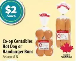 Co-op Co-op Centsibles Hot Dog or Hamburger Buns offer