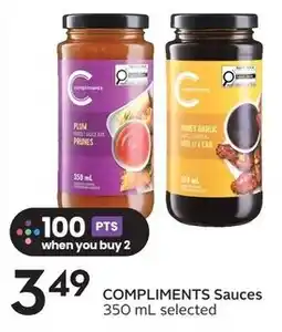 Sobeys COMPLIMENTS Sauces offer
