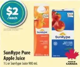 Co-op SunRype Pure Apple Juice offer
