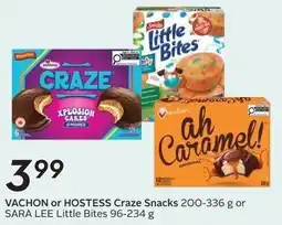 Sobeys VACHON or HOSTESS Craze Snacks offer