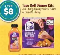Co-op Taco Bell Dinner Kits offer