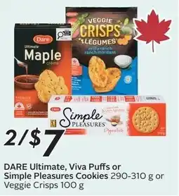 Sobeys DARE Ultimate, Viva Puffs or Simple Pleasures Cookies offer