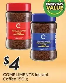 Sobeys COMPLIMENTS Instant Coffee offer