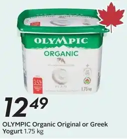 Sobeys OLYMPIC Organic Original or Greek Yogurt offer