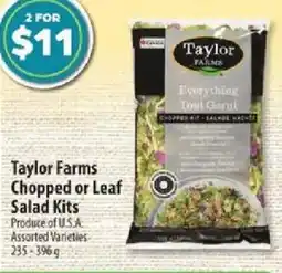 Co-op Taylor Farms Chopped or Leaf Salad Kits offer
