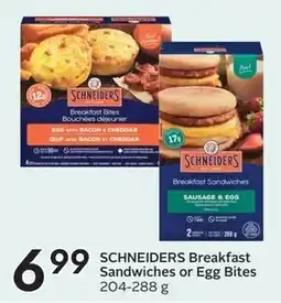 Sobeys SCHNEIDERS Breakfast Sandwiches or Egg Bites offer