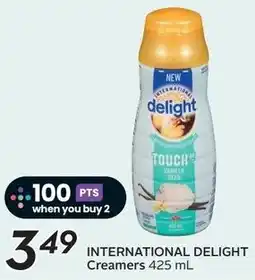 Sobeys International delight creamers offer