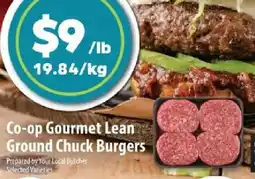 Co-op Co-op Gourmet Lean Ground Chuck Burgers offer