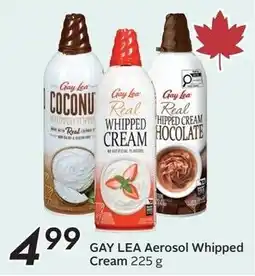 Sobeys GAY LEA Aerosol Whipped Cream offer