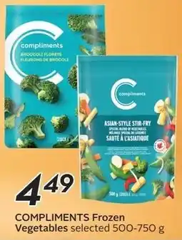 Sobeys COMPLIMENTS Frozen Vegetables offer
