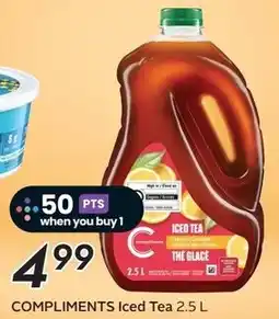 Sobeys COMPLIMENTS Iced Tea offer