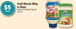 Co-op Kraft Miracle Whip or Mayo offer