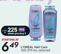 Sobeys L'ORÉAL Hair Care offer