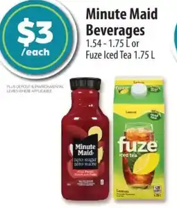 Co-op Minute Maid Beverages offer
